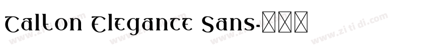Calton Elegance Sans字体转换
